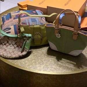 3 authentic Coach bags never worn